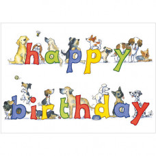 A253 Happy Birthday Dogs