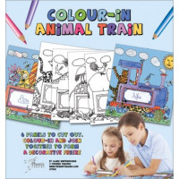 CP002 Colour-In Animal Train
