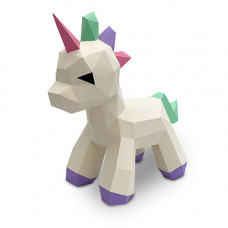 FKA023 3-D Papercraft Model Kit - Little Unicorn