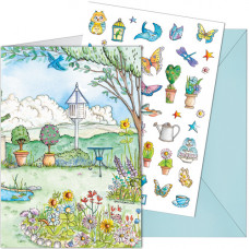 SP51S Butterfly Garden Sticker Card