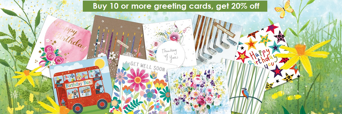 20% off greeting cards