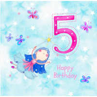 JC067 5th Fairy birthday card