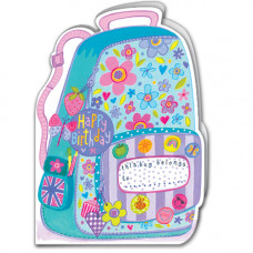A004 Flower Backpack greeting card