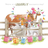 A025 Udderly Fantastic Birthday card