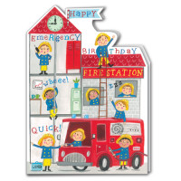 A081 Fire Station Birthday card