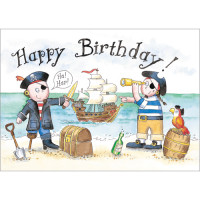 A141 Happy  Birthday Pirate card