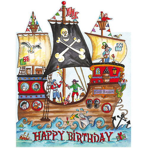 Fp6038 Pirates Happy Birthday