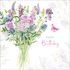 FP6274 Vase of Purple Flowers (Birthday)