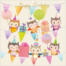 FP6292 Birthday Owls card