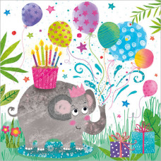 FP6294 Birthday Elephant card