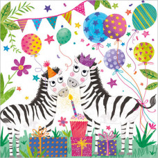 FP6295 Birthday Zebra card