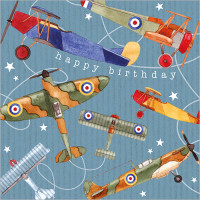 FP6335 Vintage Planes (Happy Birthday) card