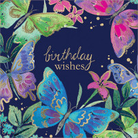 FP6348 Butterfly Birthday Wishes card