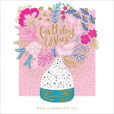 FP6356 Pink Display (Birthday Wishes) card