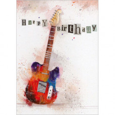 FP7102 Electric Guitar Happy Birthday card