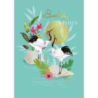 FP7107 Storks greeting card