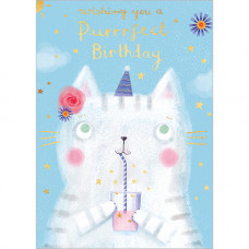 FP7110 Wishing You a Purrrfect Birthday card
