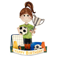 FP9001 Footballer (Girl) Extra Large Pop-out card