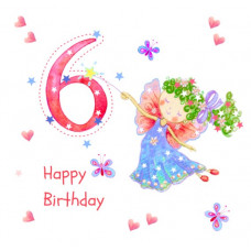 JC049 Fairy Magic 6th Birthday card