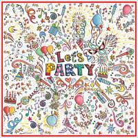 FP6342 Let's Party greeting card