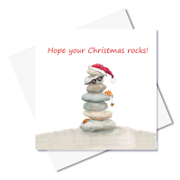 JC023 Christmas Rocks card