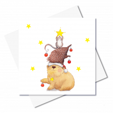 JC026 Wombat Christmas card