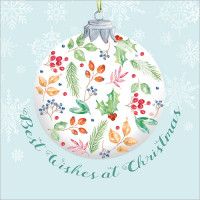 XC179 Bauble (Berries and Leaves)  (Single)