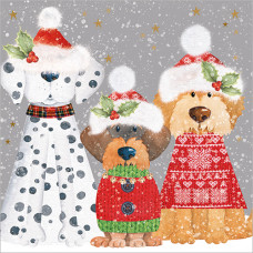 XC190 Three Dogs at Christmas (Single)