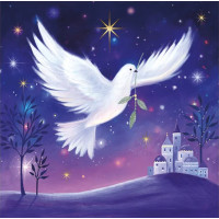 XCA04 Dove  (Pk 8) Christmas cards