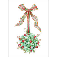 XCB04 Mistletoe Ball (Pk 8) Christmas cards