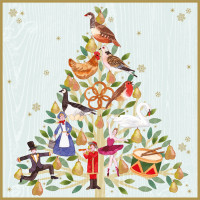 XCB06 12 Days of Christmas (Pk 8) cards