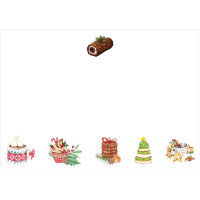 XNC02 Festive Treats Notecards (Pk 8)