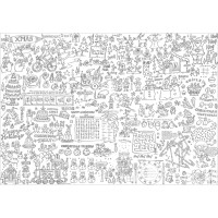 XC01 Christmas Puzzles Colour-in Poster