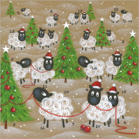 XAC15S Sheep Advent Card