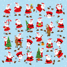 XAC18 Jolly Santas Advent Card