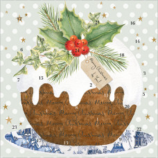 XAC21 Christmas Pudding Advent Card