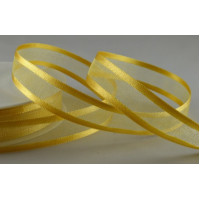 RB04 Gold Satin Organza Ribbon