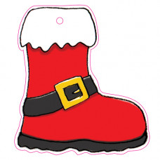 XGT014 Christmas Boot Gift Tag 