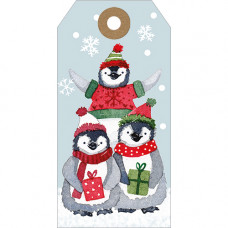XGT018 Penguins Gift Tag