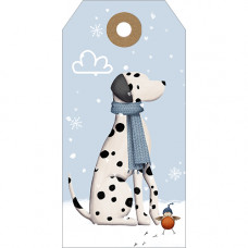 XGT020 Snowmen and Dalmatians Gift Tag