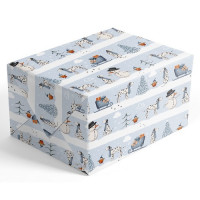 XGW020 Snowmen and Dalmatians Gift Wrap (1 sheet)