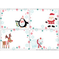 XM94S Christmas Character Labels (24 per pk)