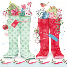 XS12S Christmas Wellington Boots (Pk 8)