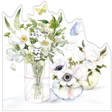 FP6004 Three Flower Jars (White)