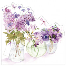 FP6005 Three Flower Jars (Purple)