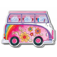 A024 Camper Van (Pink) card