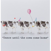 4WL282 Cow Dance greeting card