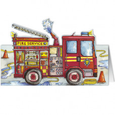 DC16 Fire Engine greeting card