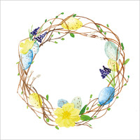 A046 Spring Wreath greeting card