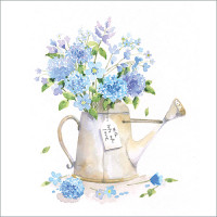 FP5180 Water Can with Blue Flowers